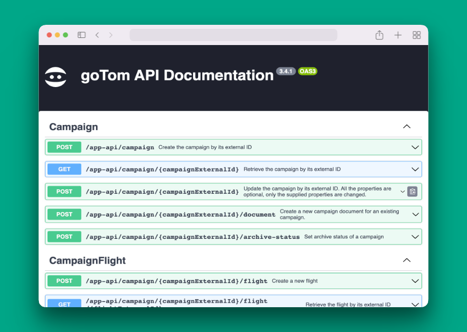 Increasing efficiency and flexibility through goTom’s API interfaces